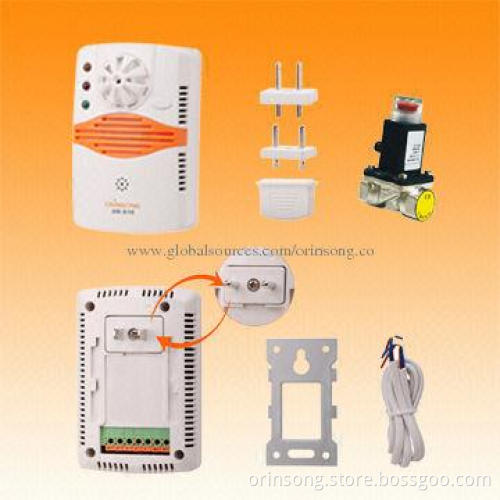 Home Use Gas and Heat Detector with Shutoff Valve